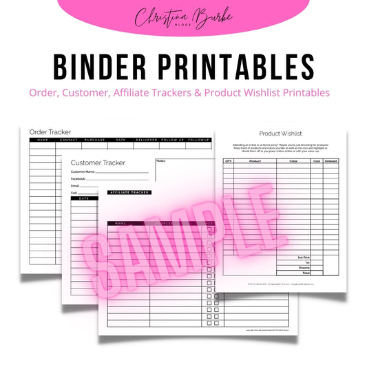 Binder Printables Bundle - Digital Download